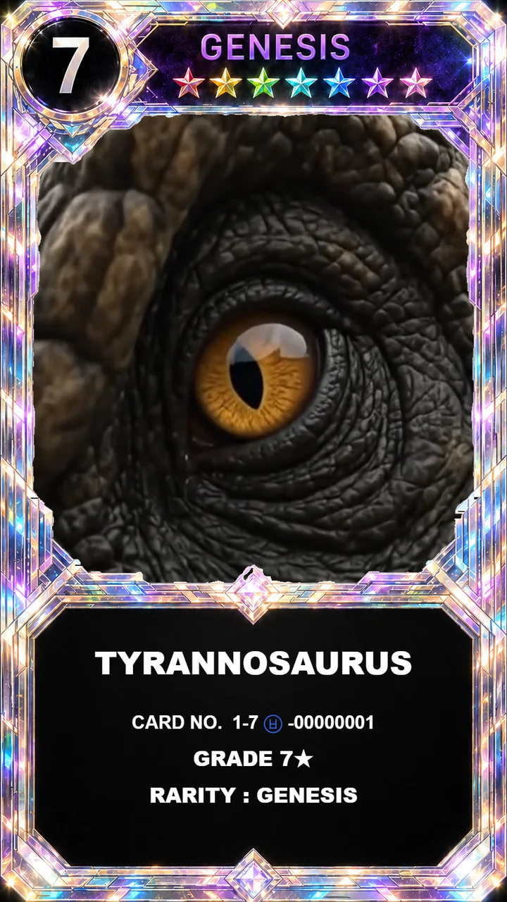 D001 Video 1 Tyrannosaurus 7-star GENESIS card